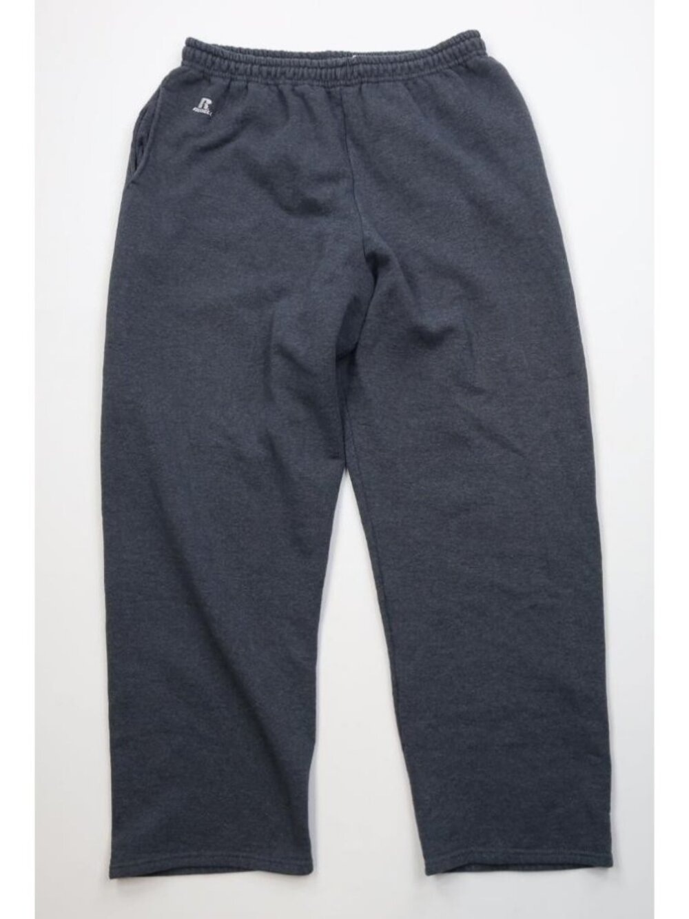 Vintage Y2K Russell Athletic Mens 3XL Faded Wide Leg Sweatpants Pants Gray